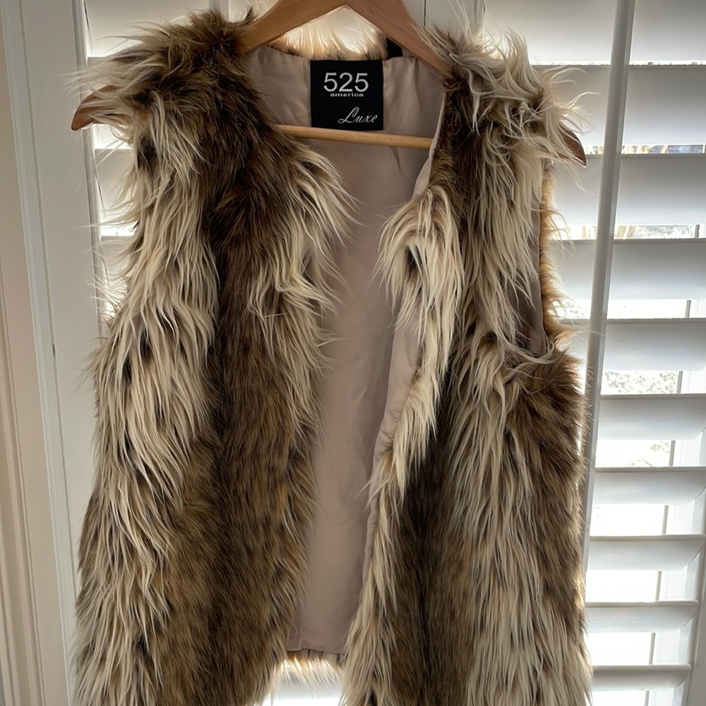 Faux fur vest